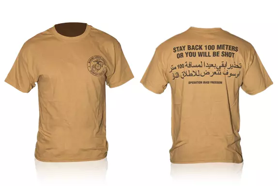 T-Shirt Maglia Usmc Esercito Militare Americano Maglietta Uomo Marines Corps
