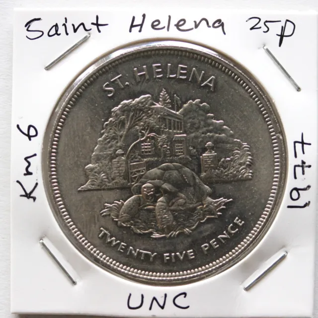 SAINT HELENA 25 PENCE 1977 Crown  UNC (3341062/X536)