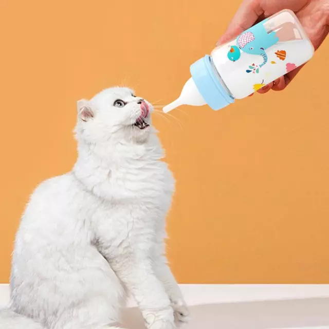 Gatto cane biberon neonato bere latte acquatico neonato ciuccio (125 ml) -