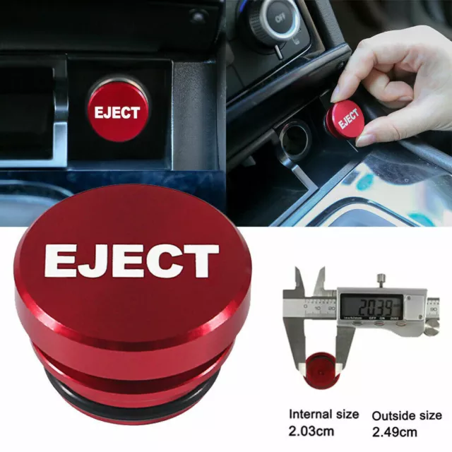 Red EJECT Button Car Parts Cigarette Lighter Cover Vehicle Interior Accessories