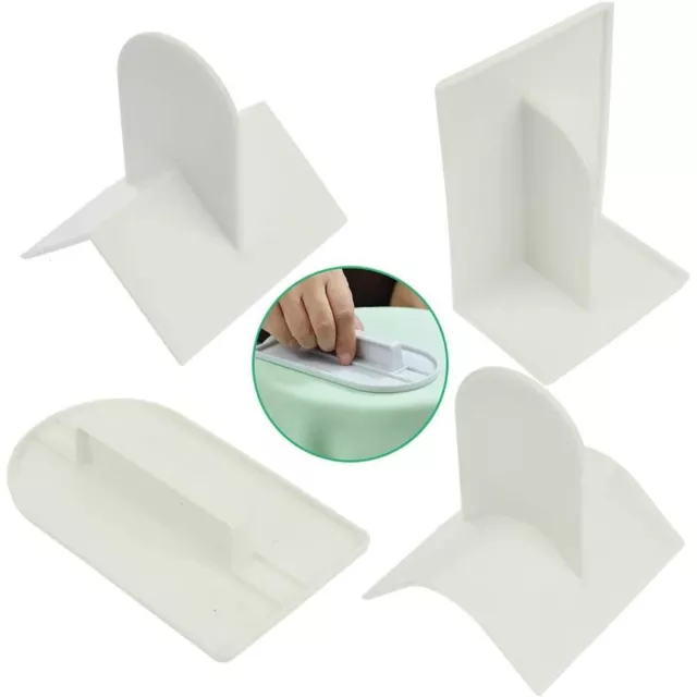 4 un. pulidor suave de hielo fondant para decoración de pasteles herramienta de raspador de remo-