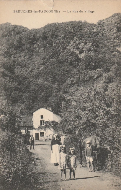 70 Cpa Breuches Les Faucogney La Rue Du Village