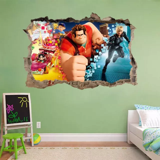 Five Nights at Freddy's 3D Smashed Wall Sticker Decal Home Decor Art Mural  J1214