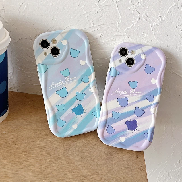 For OPPO VIVO 3D Cream Case Cute Bear Hot New Girl Cartoon Soft Phone Cover Skin