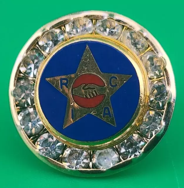 RCIA Retail Clerks International Association Faux Diamond Hat Lapel Pin