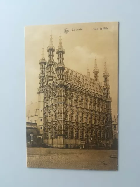 Cpa Belgique . Leuven . Louvain . Hôtel De Ville