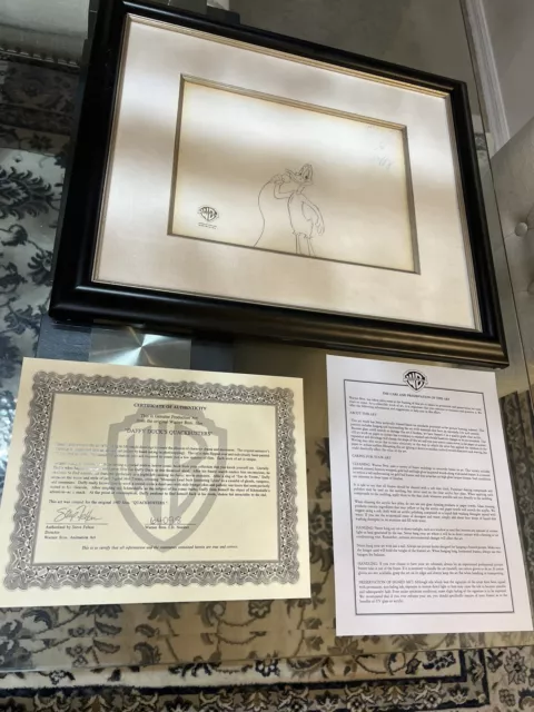 1996 Genuine Warner Bros Production Art From Daffy Duck’s Quackbusters With COA!