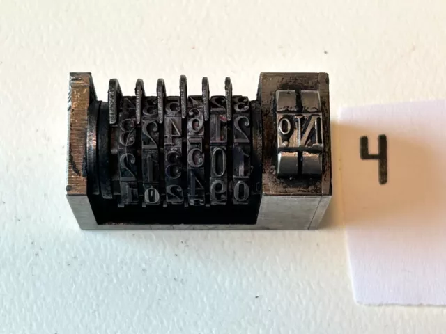 Antique AWT Germany Numbering Machine Letterpress  RARE  t4