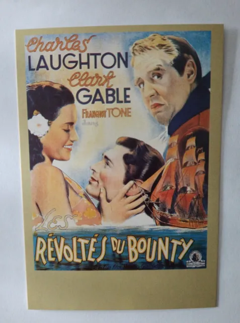 Bounty Revolts Postcard Charles Laughton Clark Gable Zreik 14