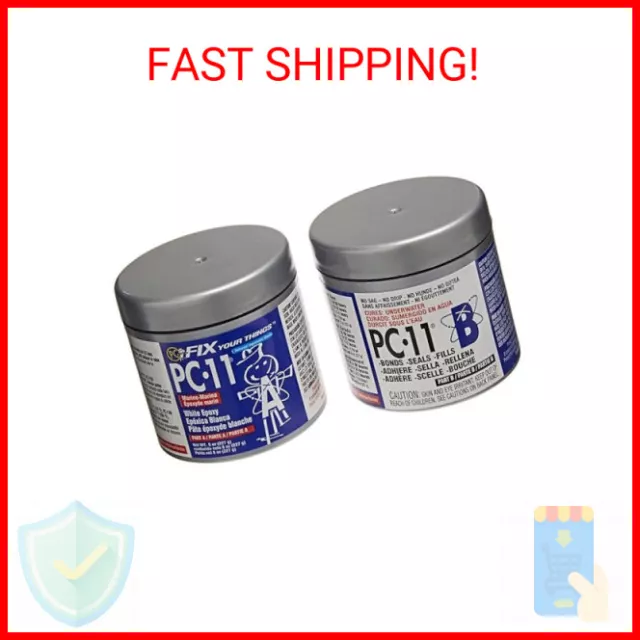 PC-Products PC-11 Epoxy Adhesive Paste, Two-Part Marine Grade, 1/2lb in Two Cans