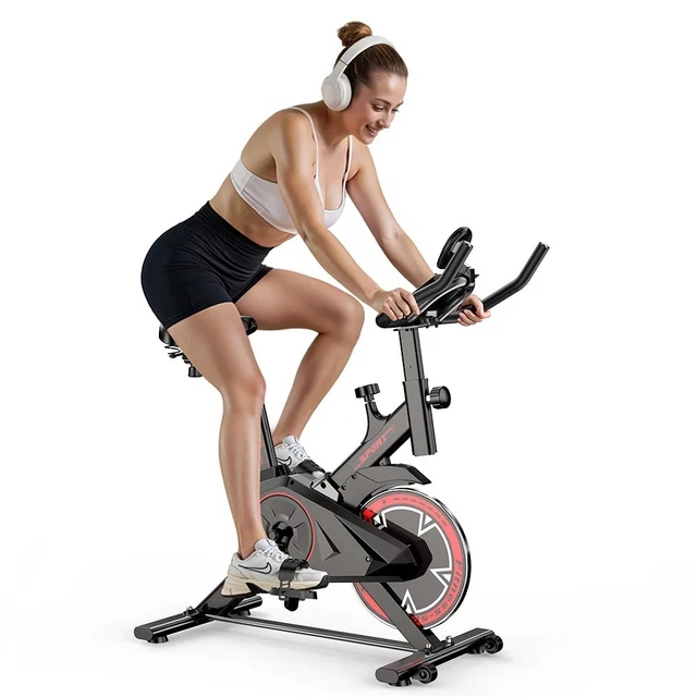 Vélo D'Appartement Fitness FDW SPB-1508 - Vélo De Spinning Noir - Neuf Sous Emballage