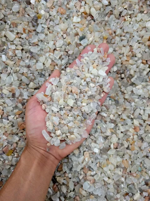 Tumbled Moonstone Crystal Chips Bulk Loose Gemstone Beads Healing Crystals