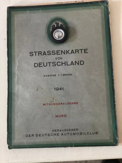 Deutschland Straßenkarte Nord (DDAC) 1941