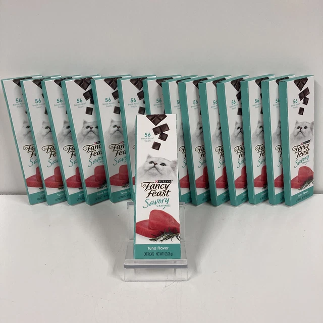 LOTE x15 Fancy Feast antojos sabrosos atún sabor golosinas gato 56 romper
