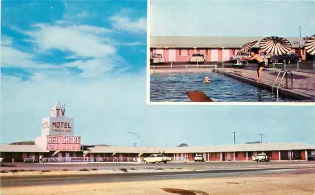 Lordsburg New Mexico Bel Shore Motel roadside Joyner Roberts Postcard 21-8277