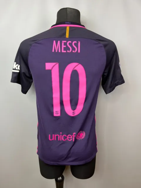 Barcelona 2016 2017 Messi Away Shirt Football Soccer Jersey Nike Mens Size S
