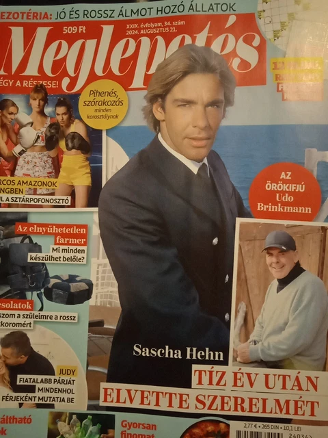 SASCHA HEHN, SOPHIE Marceau,Vanessa Paradis,Hungarian Magazine 2024 10