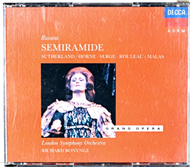 Rossini: Semiramide by Dame Joan Sutherland/Richard Bonynge (CD, 2003)