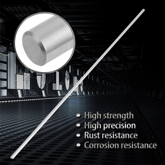 1pc Bearing Steel Cylinder Rail Linear Shaft Straight Rod 6mm Diameter (500mm)