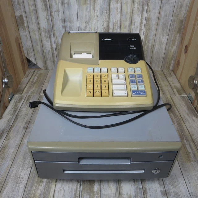 CASIO PCR265P ELECTRONIC Cash Register Money Drawer Programming