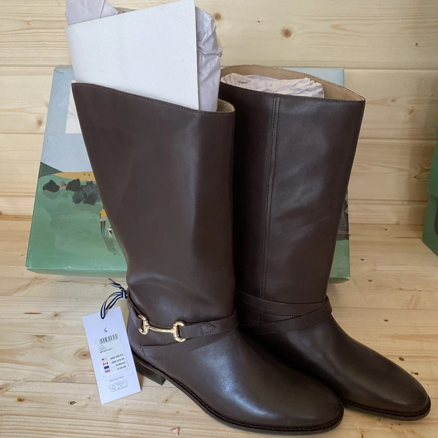 BNWT JOULES WESTCOTE Boots Womens UK 9 Knee High Brown Leather Riding Boots NEW 79.99 PicClick UK