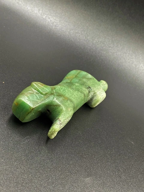 Old Antique Aventurine Jade Tiger Figure Bead Pendant Ancient Pyu Culture Burma 6