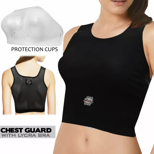 WOMENS SUPPORT CHEST Bra Guard MMA with cups Martial Arts Sports Protection  £26.56 - PicClick UK