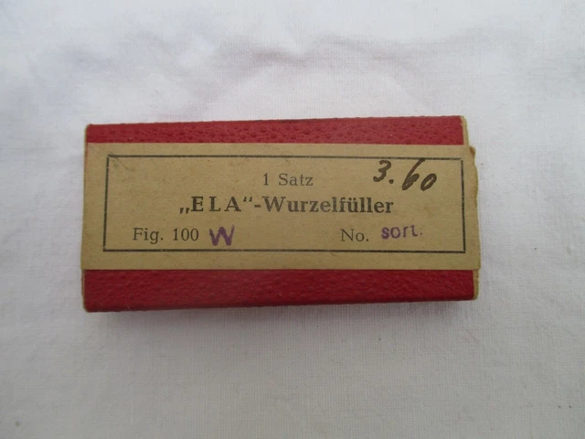 ELA WURZELFÜLLER aus den 1940er Jahren Zahnmedizin Zahntechnik