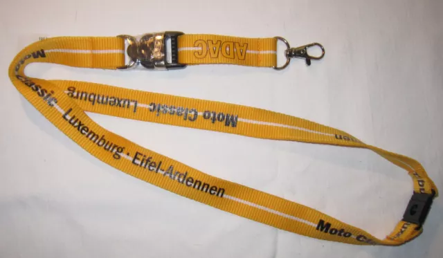 ADAC Moto Classic Luxemburg Eifel-Ardennen Schlüsselband Lanyard NEU (T252)