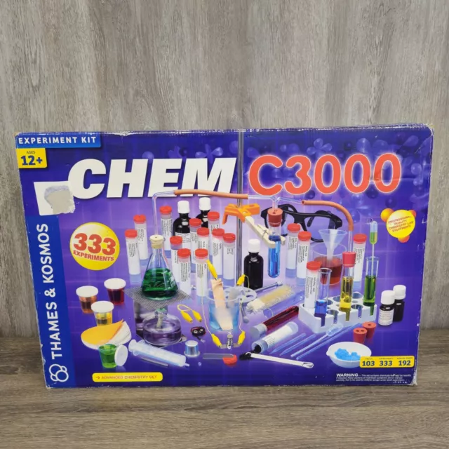 CHEM C3000 Chemistry Set Aged 12+ Excellent Condition Used Once