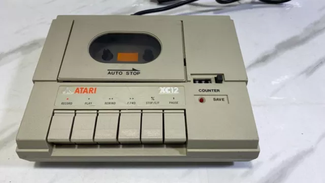 Reproductor de cintas de casete de programa Vintage Atari XC12