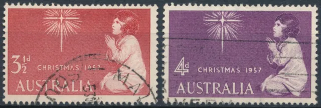 Christmas - Australia 1957 - F H - SG 298/9