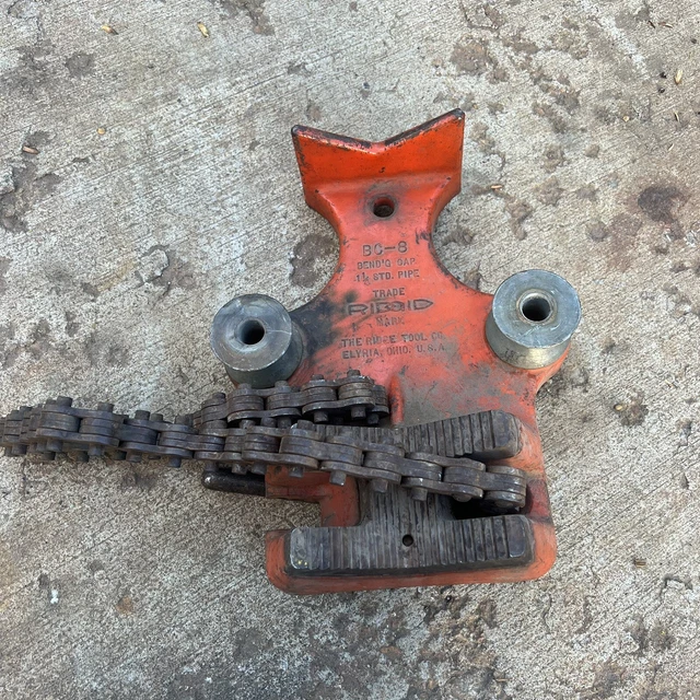 Rigid BC-8 large chain type pipe vise USA 1 1/4” pipe