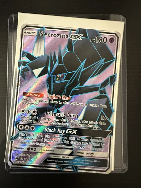 Necrozma GX Full Art 134/147 Pokemon Card Burning Shadows Near Mint Minus (NM-)