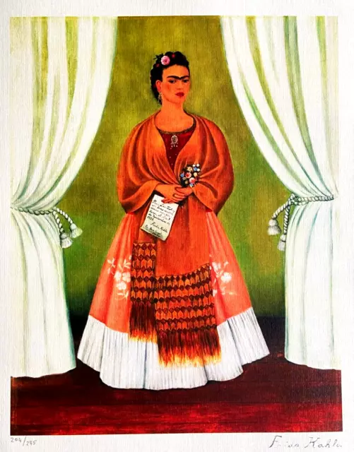 Frida Kahlo - Litografía 1986 (Magritte Giacometti Salvador Dali Joan Mirò )