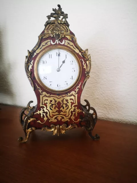 Antique Louis XV Style Boulle Clock, Working