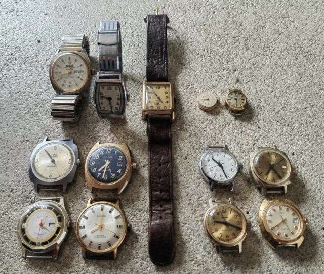 Armband Uhren Vintage Konvolut Ruhla Anker Karex Timex Rolex Eszeha