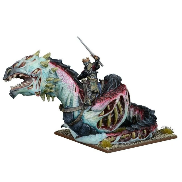 Revenant King on Undead Wyrm - Kings of War Warhammer Zombie Dragon antic THG