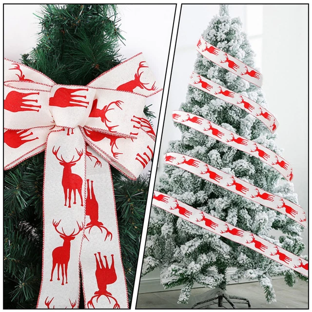 2 rollen von Weihnachten Geschenk Bänder Weihnachten Verpackung Band 6