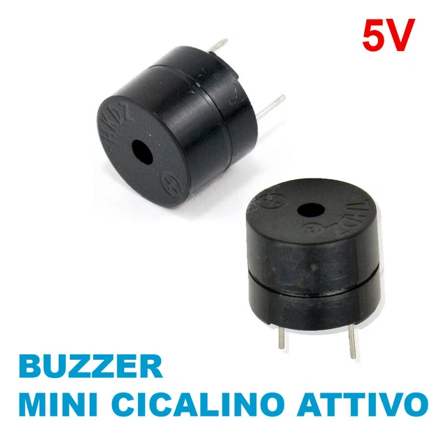 BUZZER CICALINO ALLARME 3-24V 5 12V 23mm Da Circuito Stampato - Foto 6