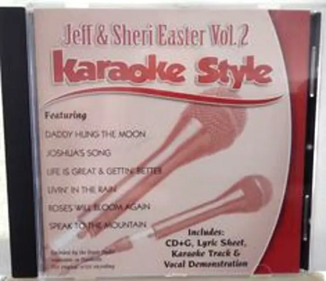 Jeff & Sheri Easter Volume 2 Christian Karaoke Style NEW CD+G Daywind 6 Songs