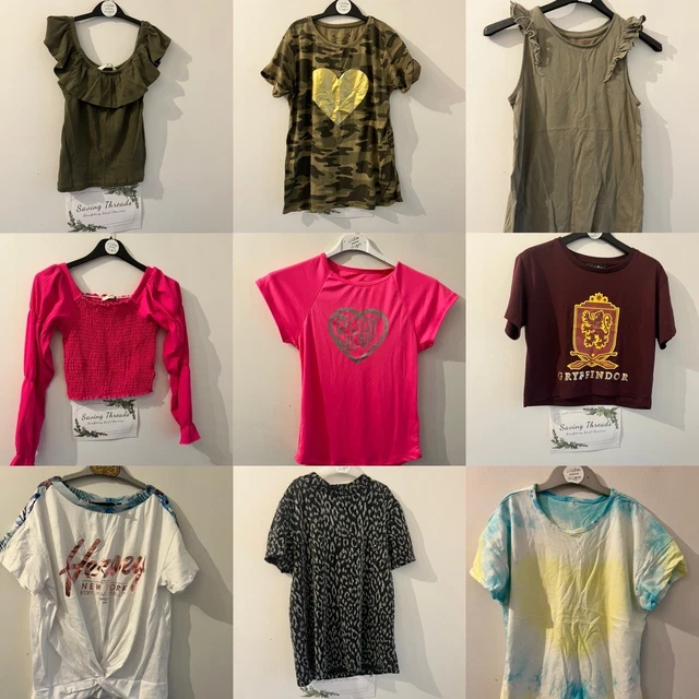 girls top bundle aged 10-12 years, 10 tops, mix styles & brands 🍃charities🍃