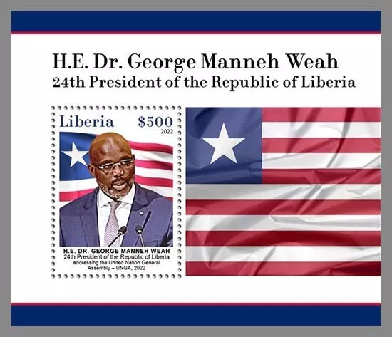 LIBERIA 2023 MNH ** George Manneh Weah President of Republic of Liberia #149