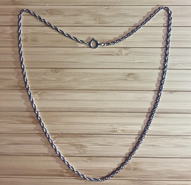 Collier Argent Ancien Début 1900 - Poinçon Crabe, Vintage