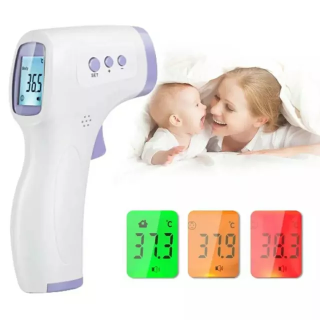 Thermomètre Frontal Infrarouge Numérique Sans Contact Bébé Enfant Adultes Rapide