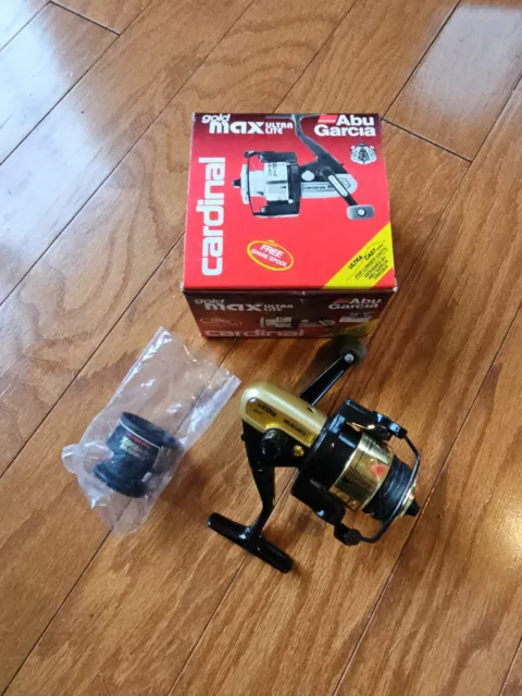 VTG NOS? Abu Garcia Gold Max Ultra Lite Cardinal Spinning Reel MINT condition.