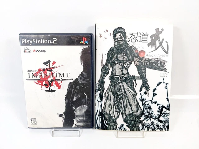 PS2 Shinobido Imashime spike Official Complete Guide Book Set Sony Playstation 2
