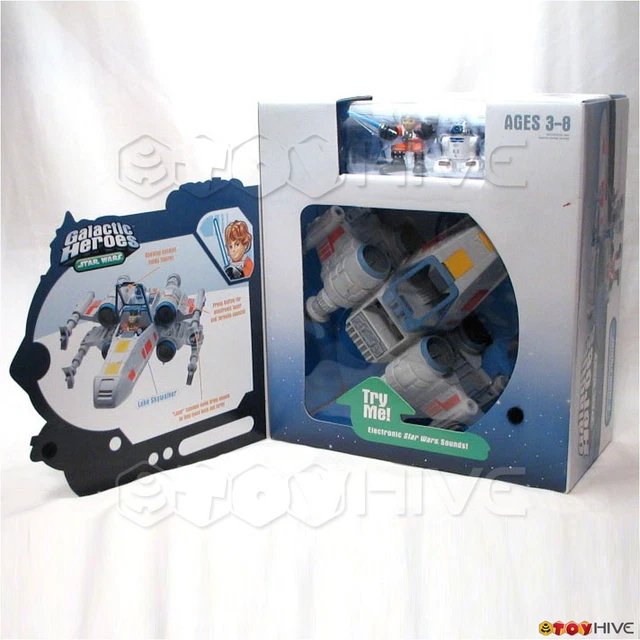 STAR WARS GALACTIC Heroes Electronic Xwing fighter with Luke and R2D2