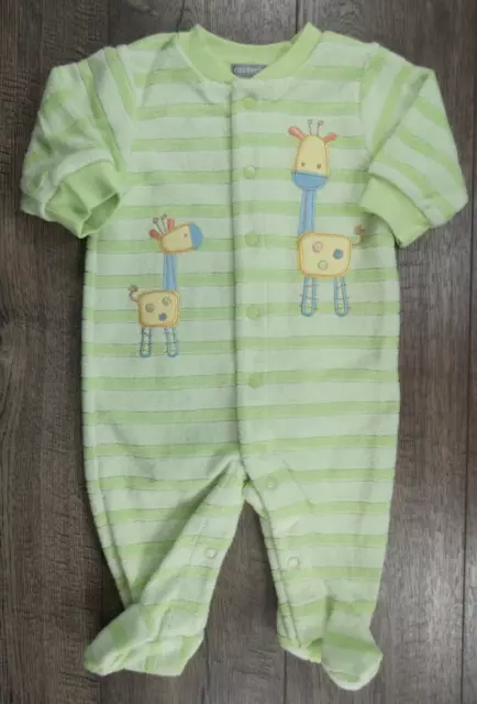 Baby Boy Clothes Nwot Vintage Carter's 3 Month Terry Cloth Giraffe Footed Outfit