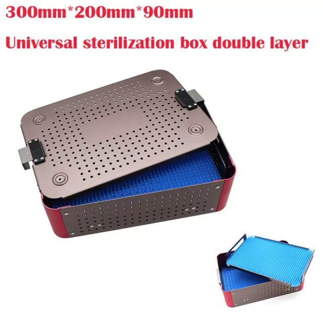 sterilization tray casette Aluminium Alloy Surgical instruments disinfection box 2